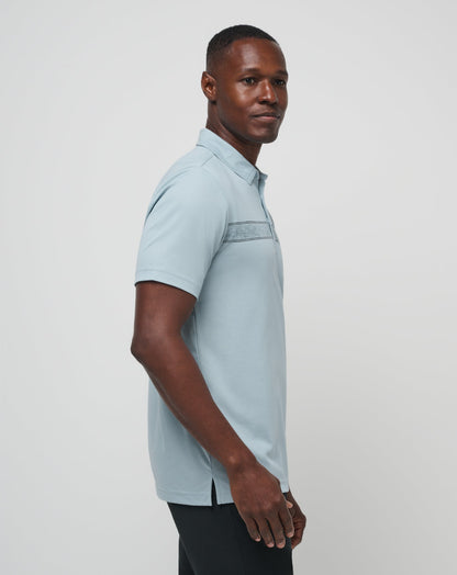 TravisMathew | Fresh Catch Polo - Heather Dusty Blue
