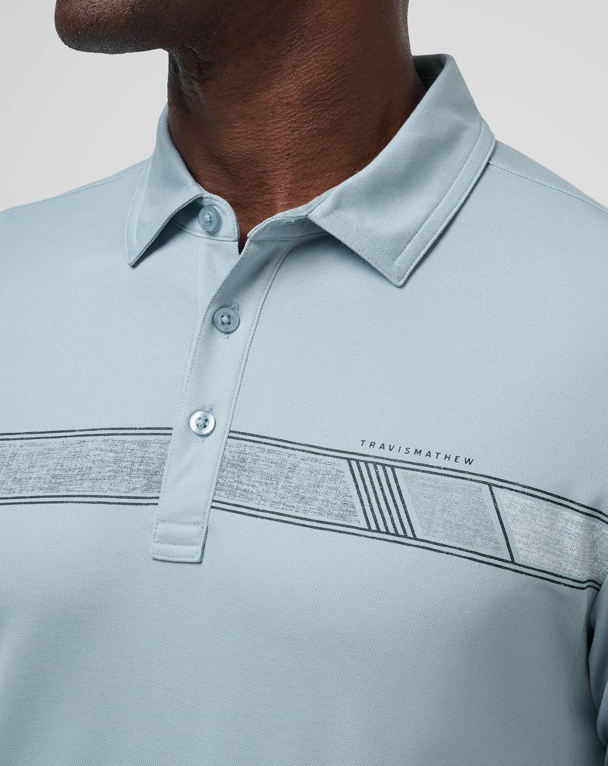 TravisMathew | Fresh Catch Polo - Heather Dusty Blue