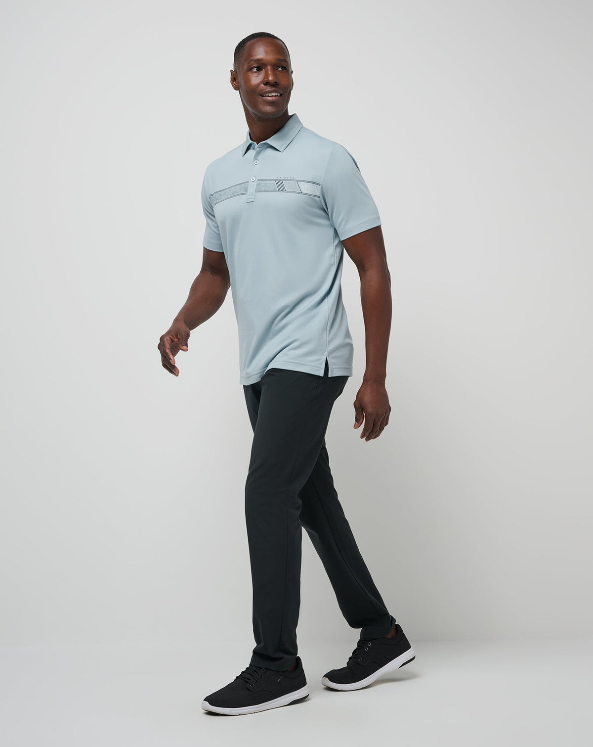 TravisMathew | Fresh Catch Polo - Heather Dusty Blue