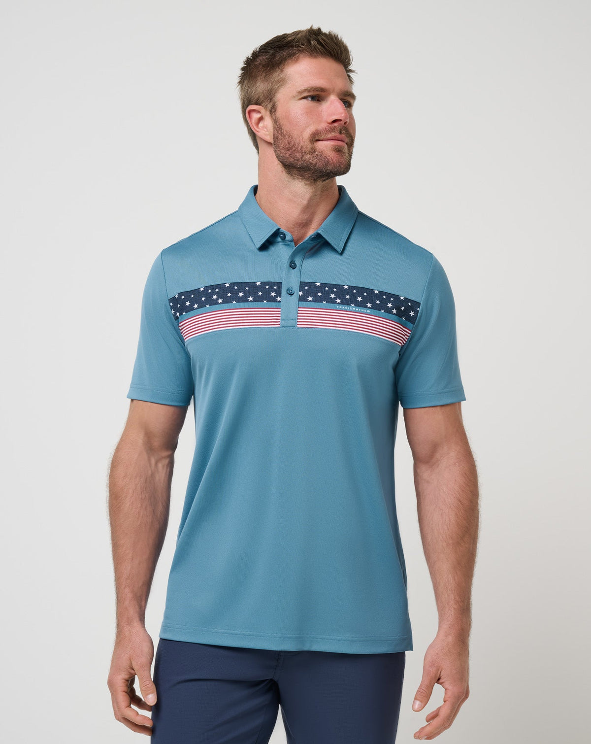 TravisMathew | Good Good Patriot Polo - Captains Blue