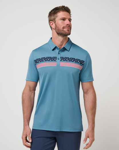 TravisMathew | Good Good Patriot Polo - Captains Blue