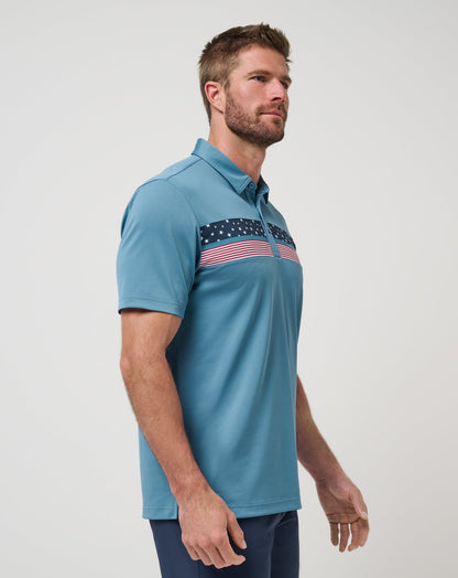 TravisMathew | Good Good Patriot Polo - Captains Blue