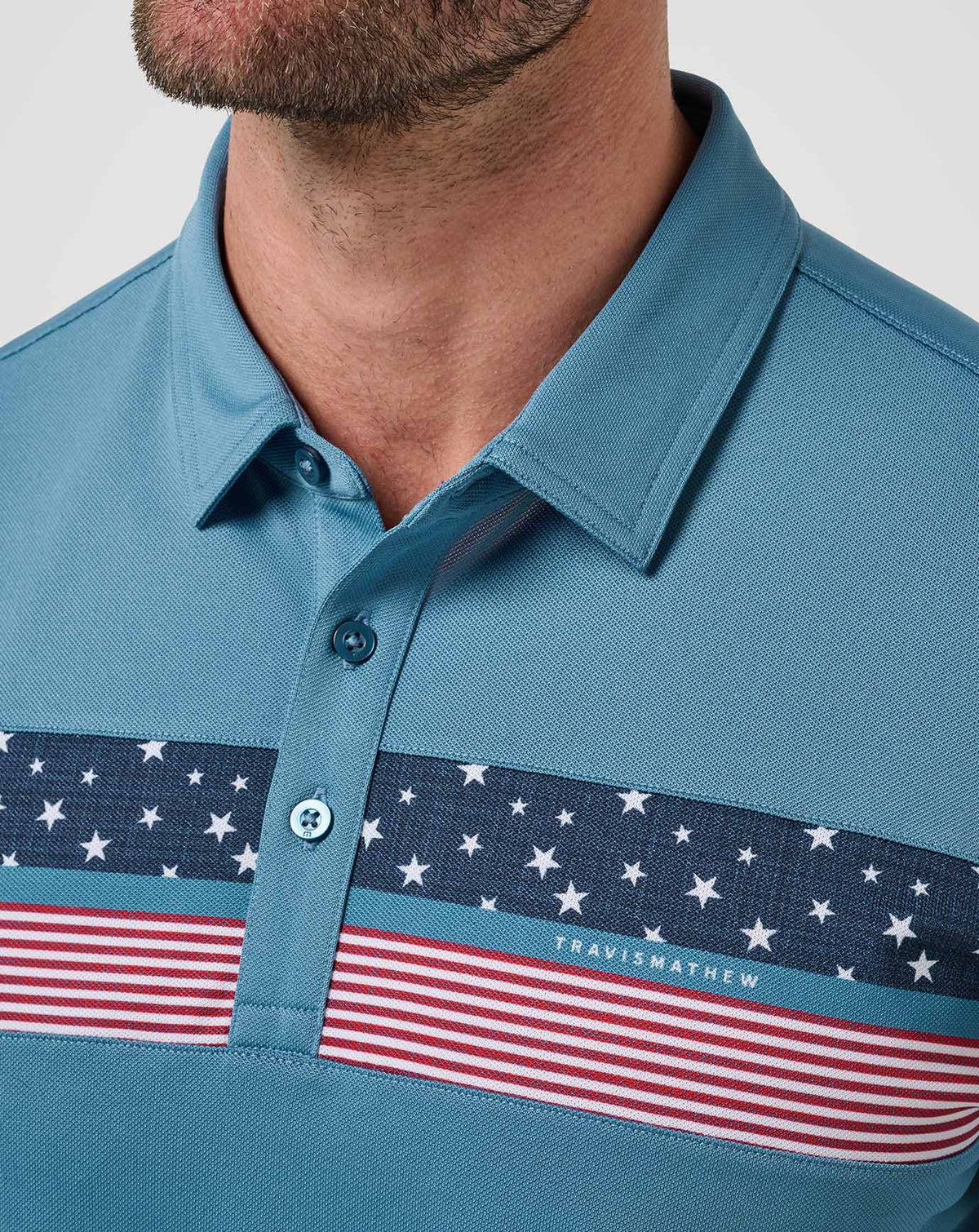 TravisMathew | Good Good Patriot Polo - Captains Blue