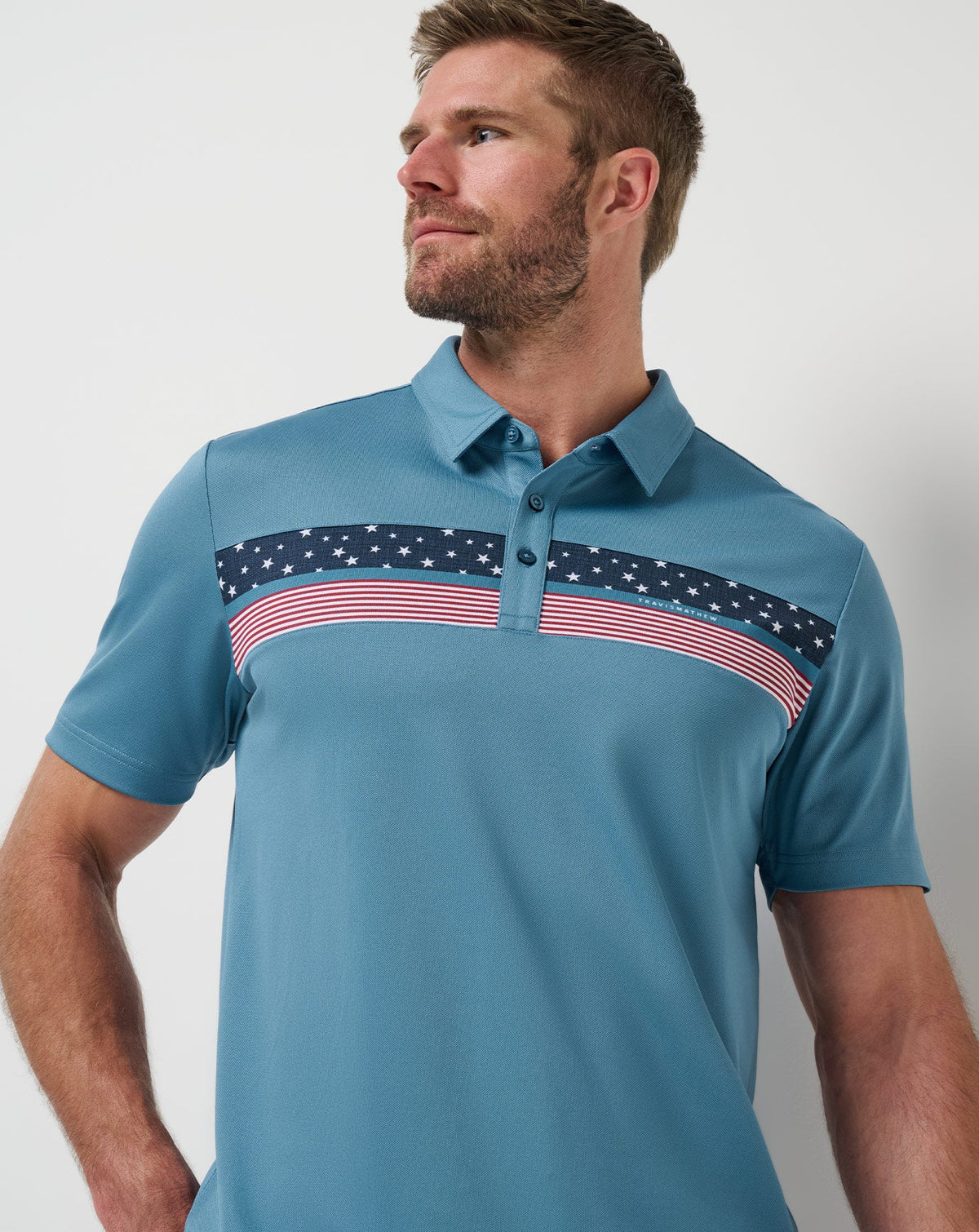 TravisMathew | Good Good Patriot Polo - Captains Blue