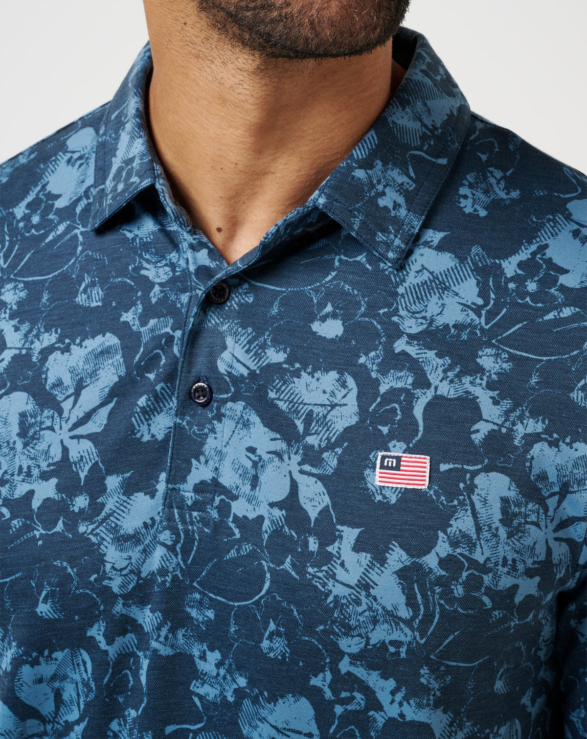 TravisMathew | Featherweight Poolside Paradise Polo - Total Eclipse