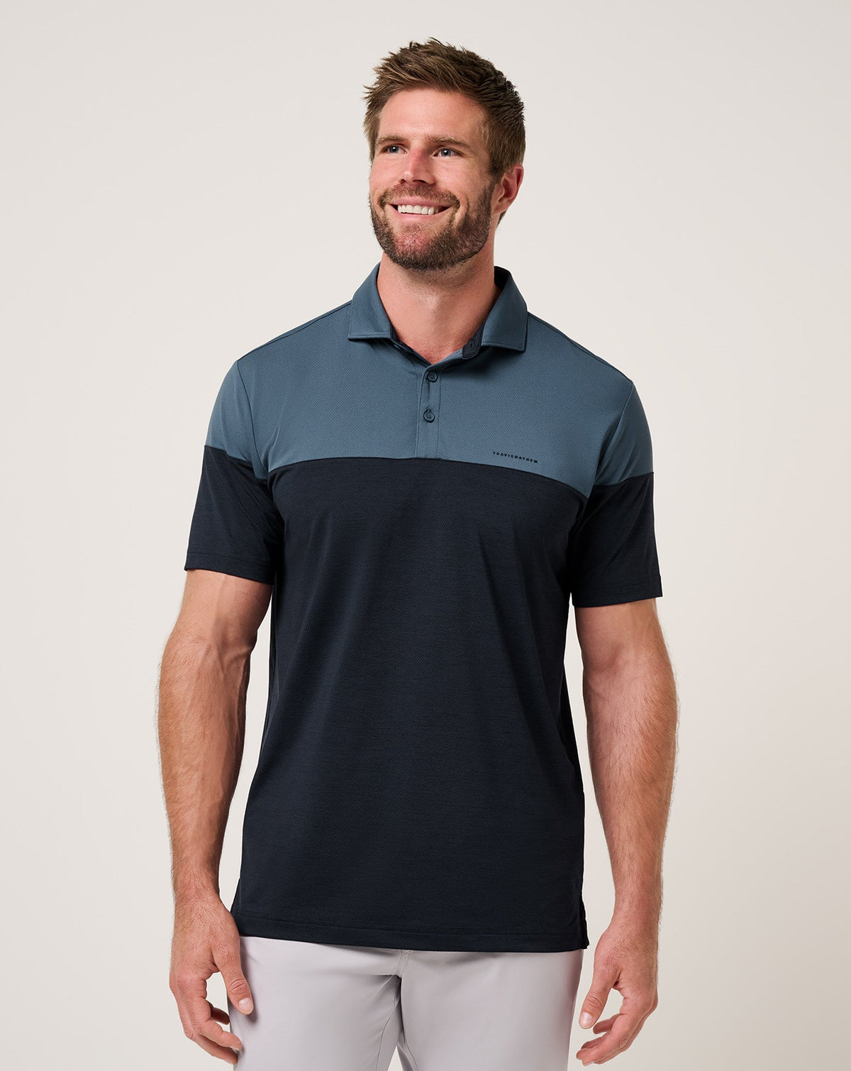 TravisMathew | Heater Pro Color Block Polo - Bering Sea