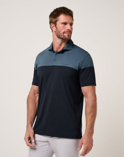 TravisMathew | Heater Pro Color Block Polo - Bering Sea