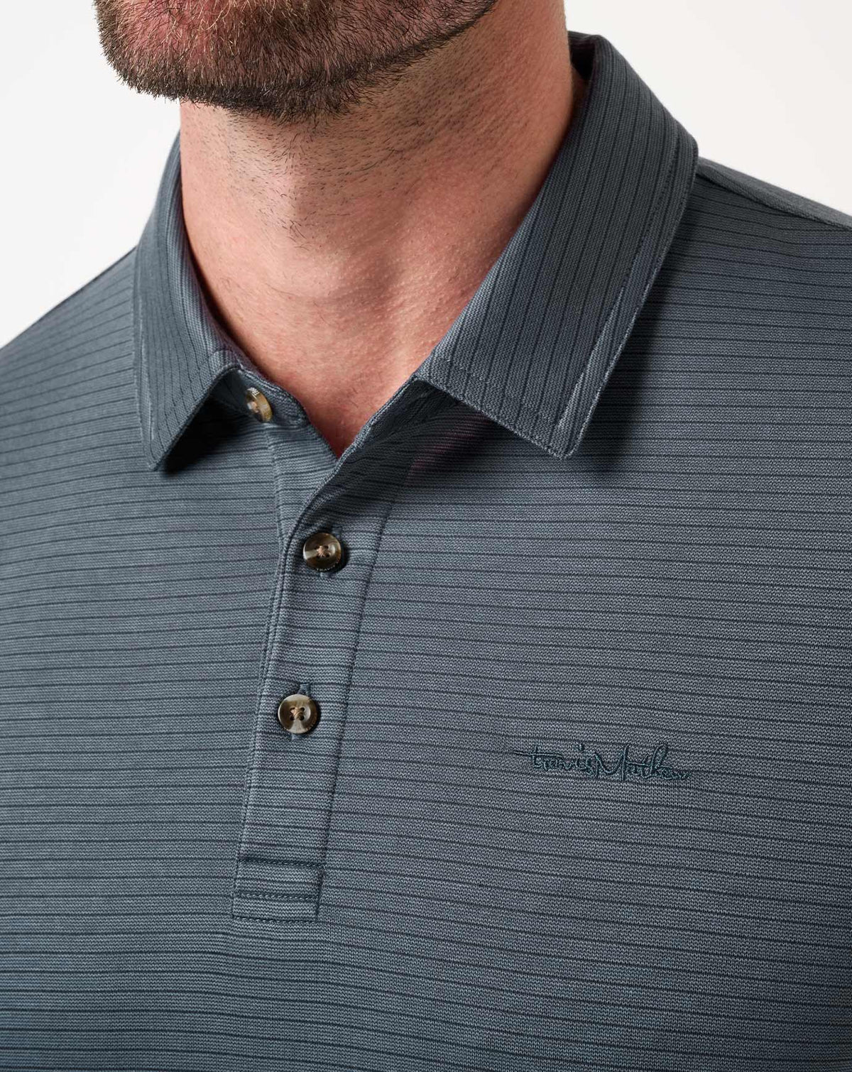 TravisMathew | The Zinna 2.0 Long Sleeve Polo - Mood Indigo/Vintage Indigo