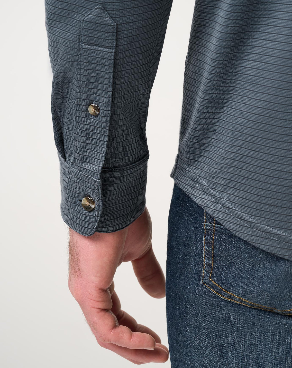 TravisMathew | The Zinna 2.0 Long Sleeve Polo - Mood Indigo/Vintage Indigo