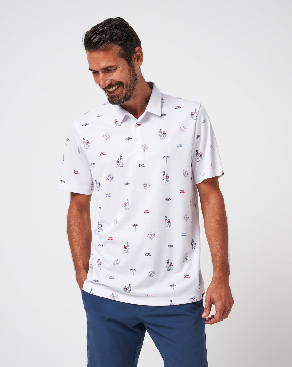 TravisMathew | Neighborhood Party Polo - White