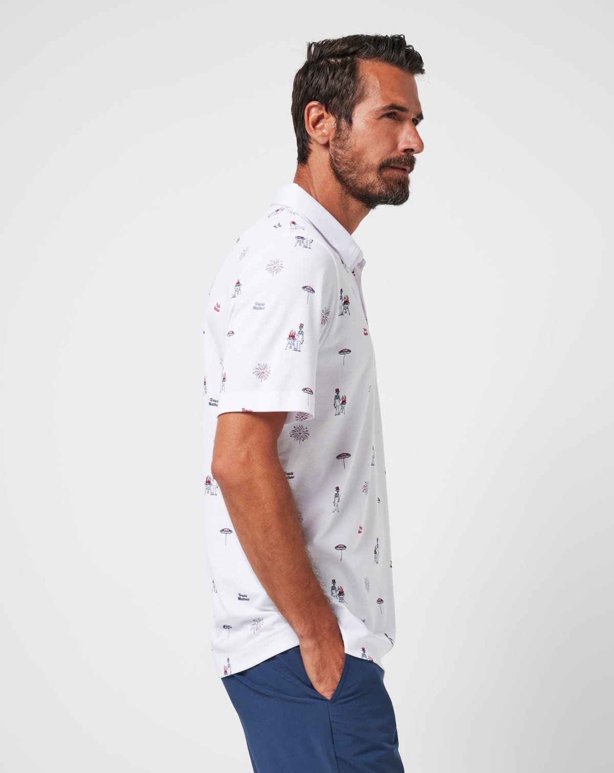 TravisMathew | Neighborhood Party Polo - White