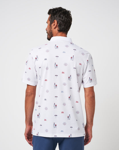 TravisMathew | Neighborhood Party Polo - White