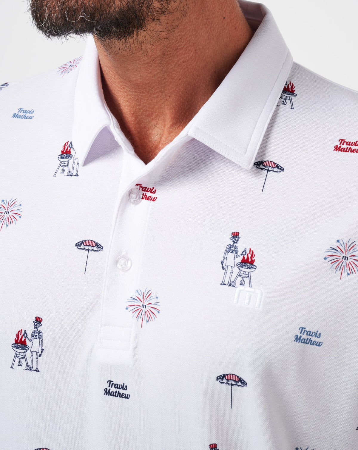 TravisMathew | Neighborhood Party Polo - White