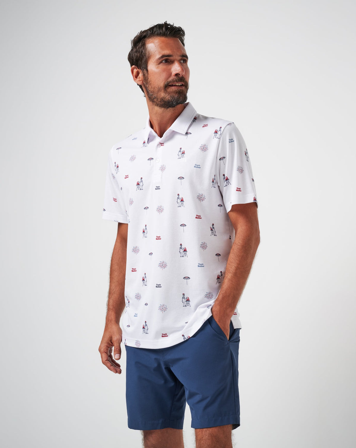 TravisMathew | Neighborhood Party Polo - White