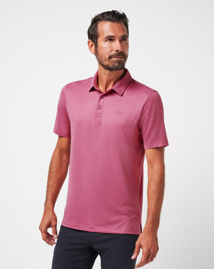 TravisMathew | Featherweight Performance Polo - Rose Wine