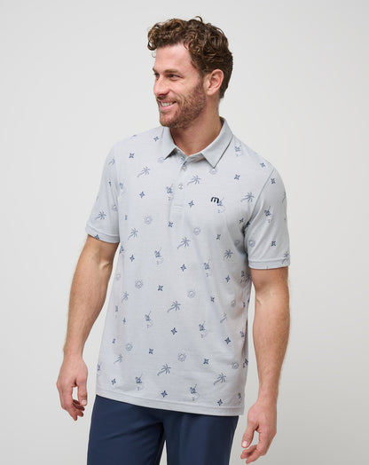 TravisMathew | Cove Dive Polo - Heather Light Grey
