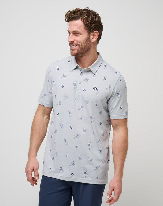 TravisMathew | Cove Dive Polo - Heather Light Grey