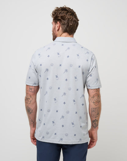 TravisMathew | Cove Dive Polo - Heather Light Grey