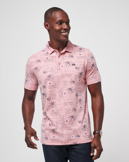 TravisMathew | Coconut Palm Polo - Heather Blush