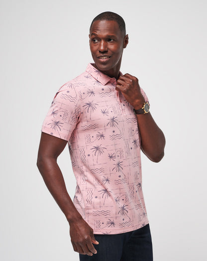 TravisMathew | Coconut Palm Polo - Heather Blush
