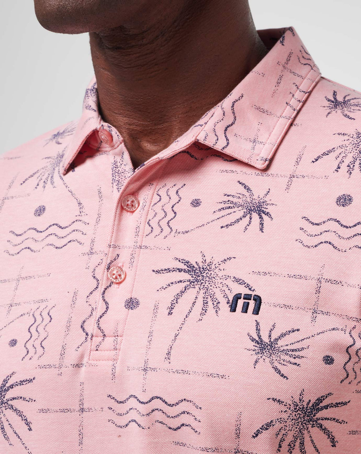 TravisMathew | Coconut Palm Polo - Heather Blush