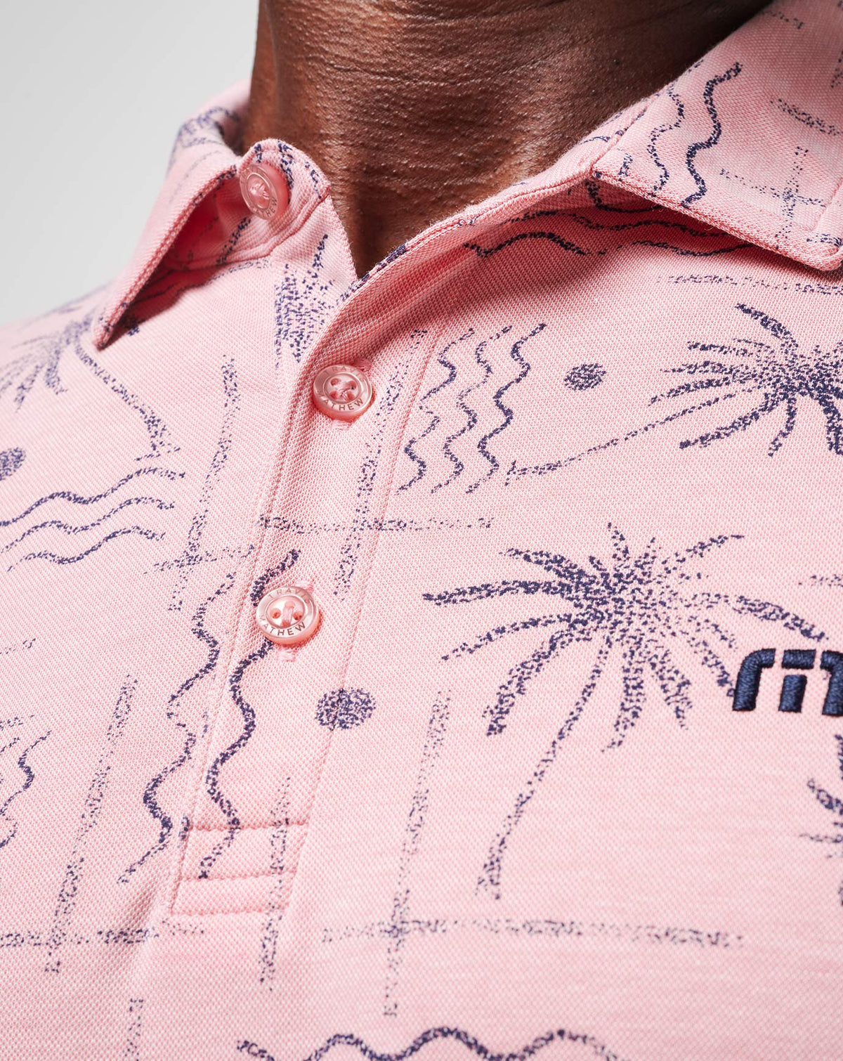 TravisMathew | Coconut Palm Polo - Heather Blush