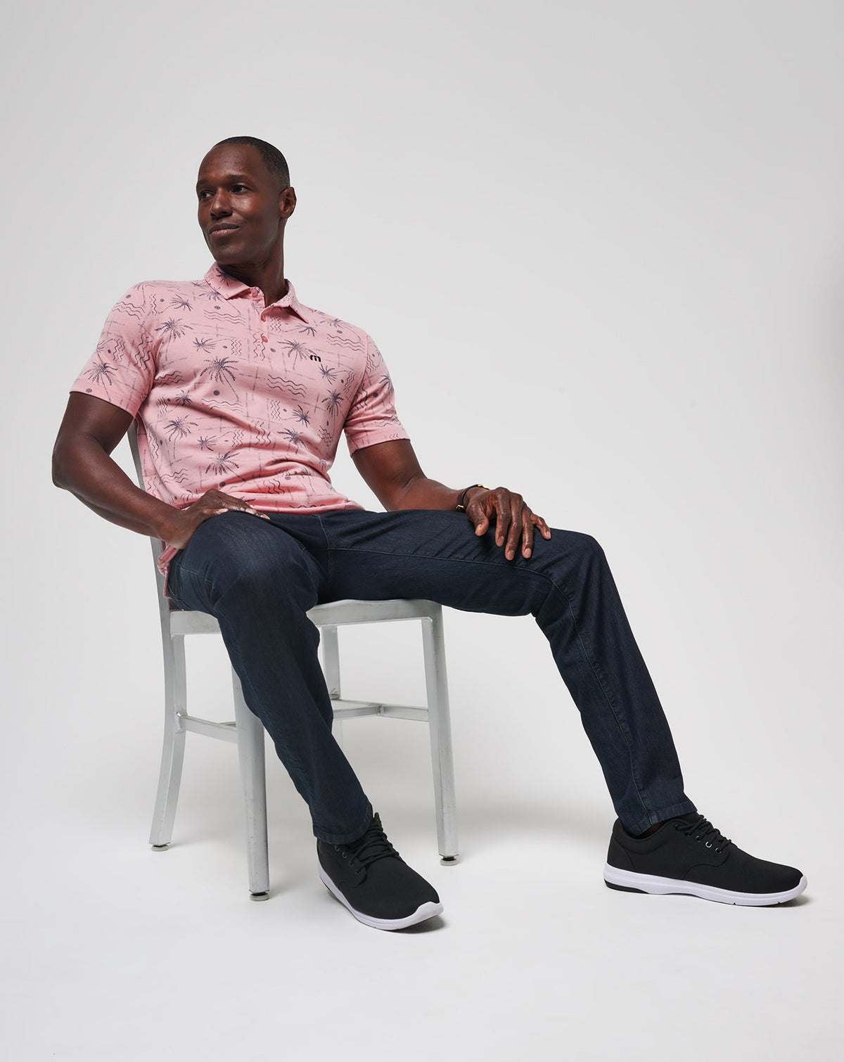 TravisMathew | Coconut Palm Polo - Heather Blush