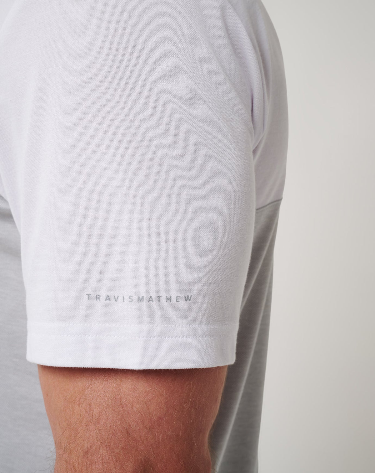 TravisMathew | Los Angeles Dodgers Home Run Leader Polo - White/Heather Grey