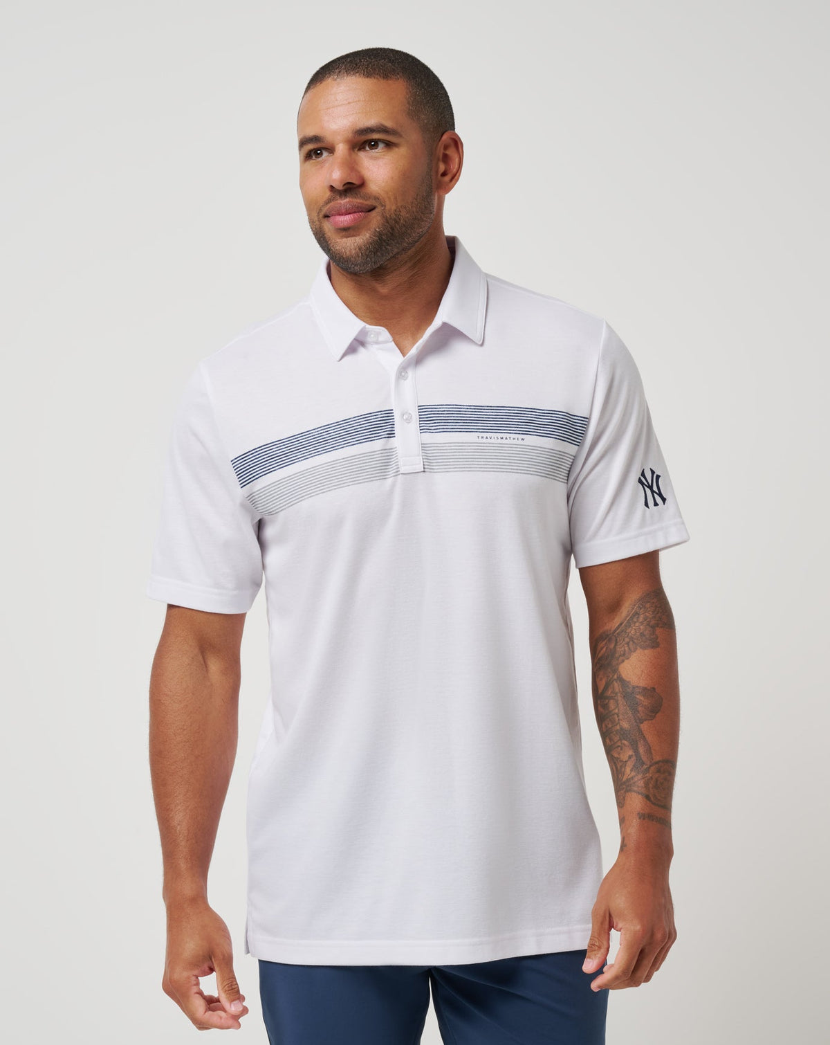 TravisMathew | New York Yankees Top Recruit Polo - White