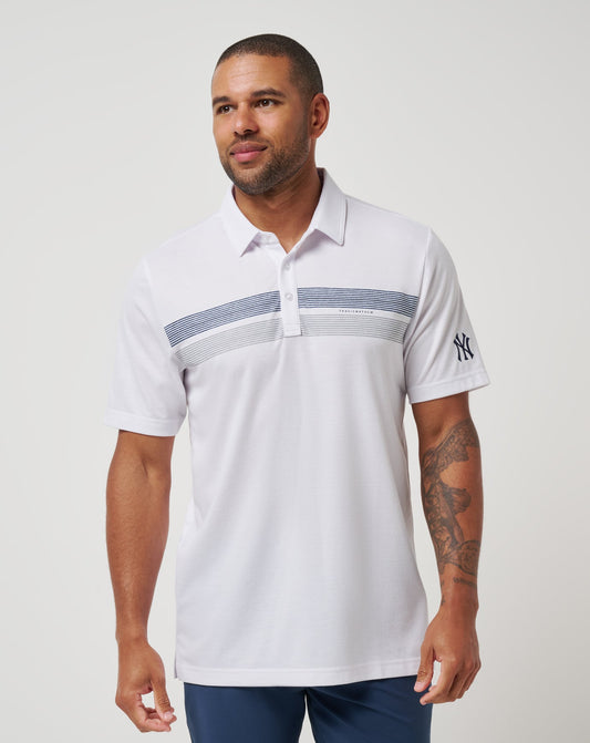 TravisMathew | New York Yankees Top Recruit Polo - White