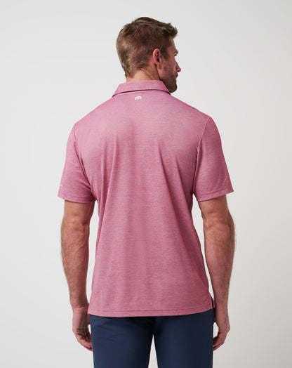 TravisMathew | Boston Red Sox Playoff Pitch Polo - Heather Red