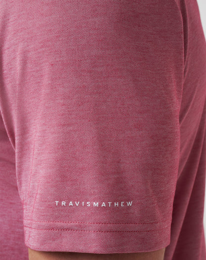 TravisMathew | Boston Red Sox Playoff Pitch Polo - Heather Red