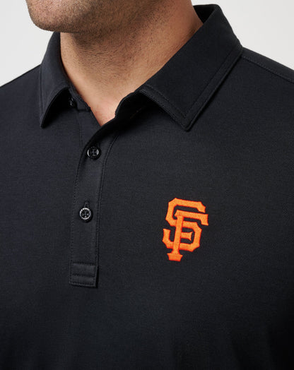 TravisMathew | San Francisco Giants Playoff Pitch Polo - Black