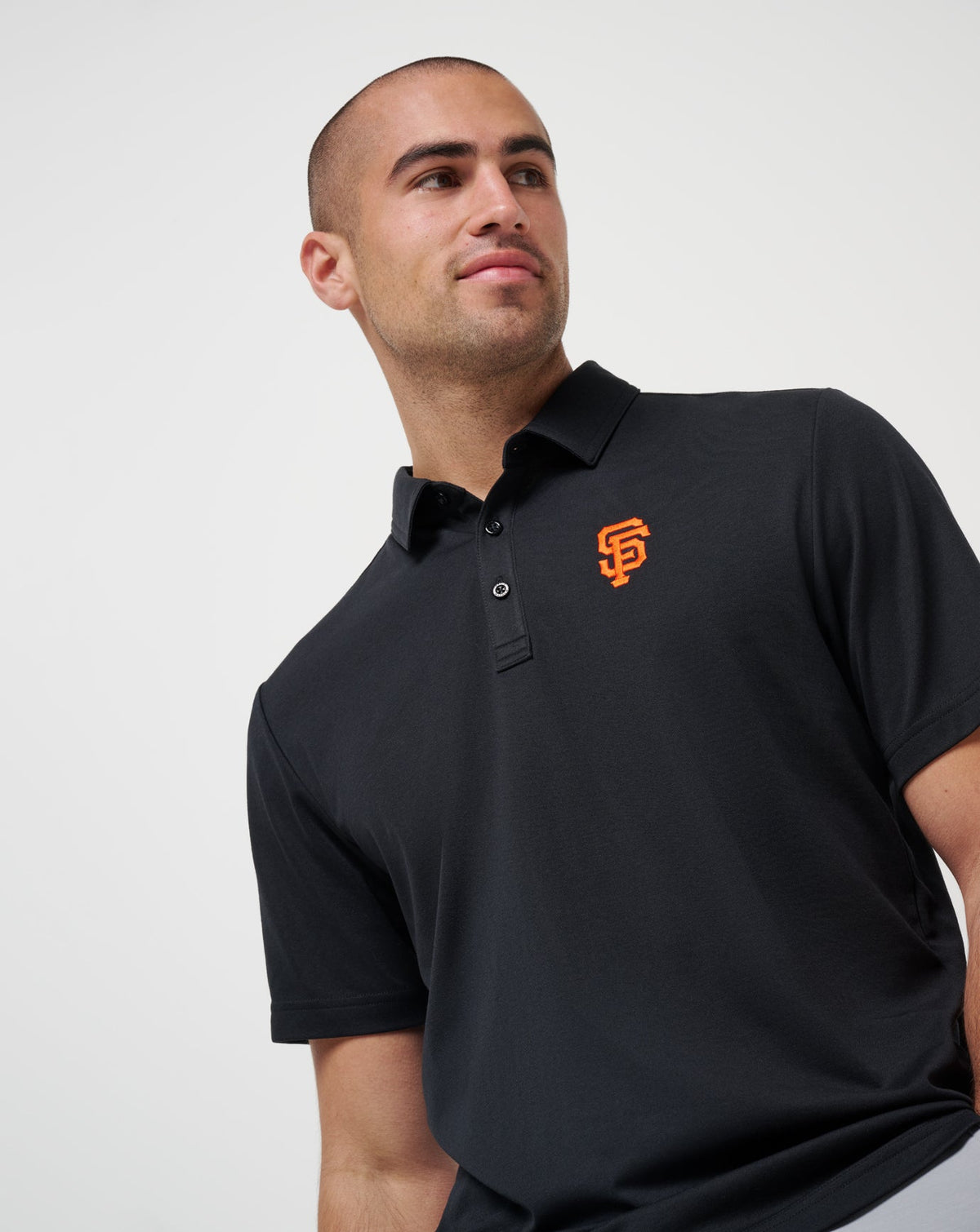 TravisMathew | San Francisco Giants Playoff Pitch Polo - Black