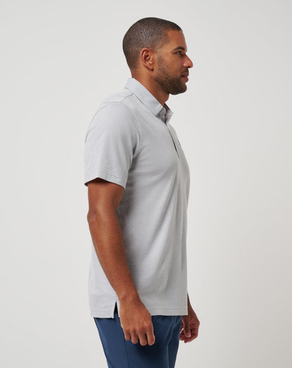 TravisMathew | Seattle Mariners Playoff Pitch Polo - Heather Grey