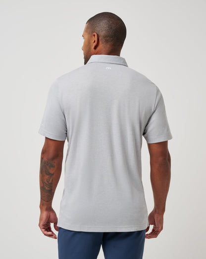 TravisMathew | Seattle Mariners Playoff Pitch Polo - Heather Grey