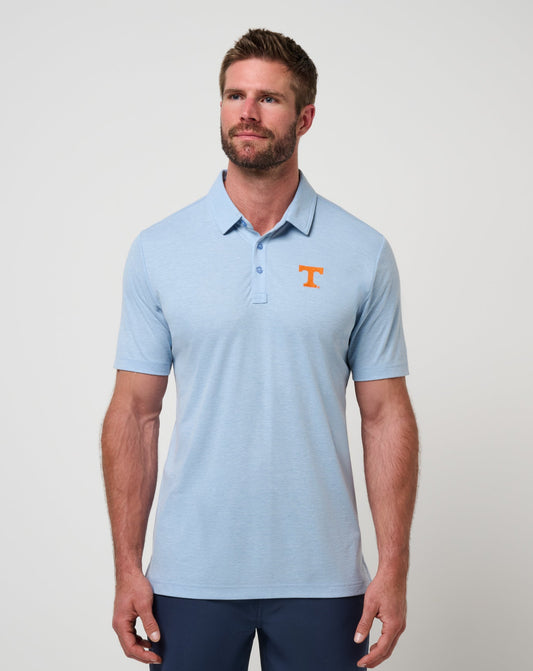 TravisMathew | Tennessee School Pride Polo - Heather Blue