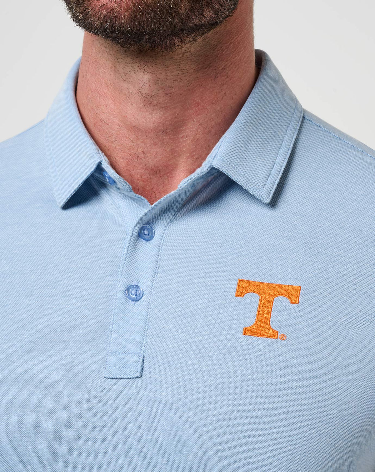 TravisMathew | Tennessee School Pride Polo - Heather Blue