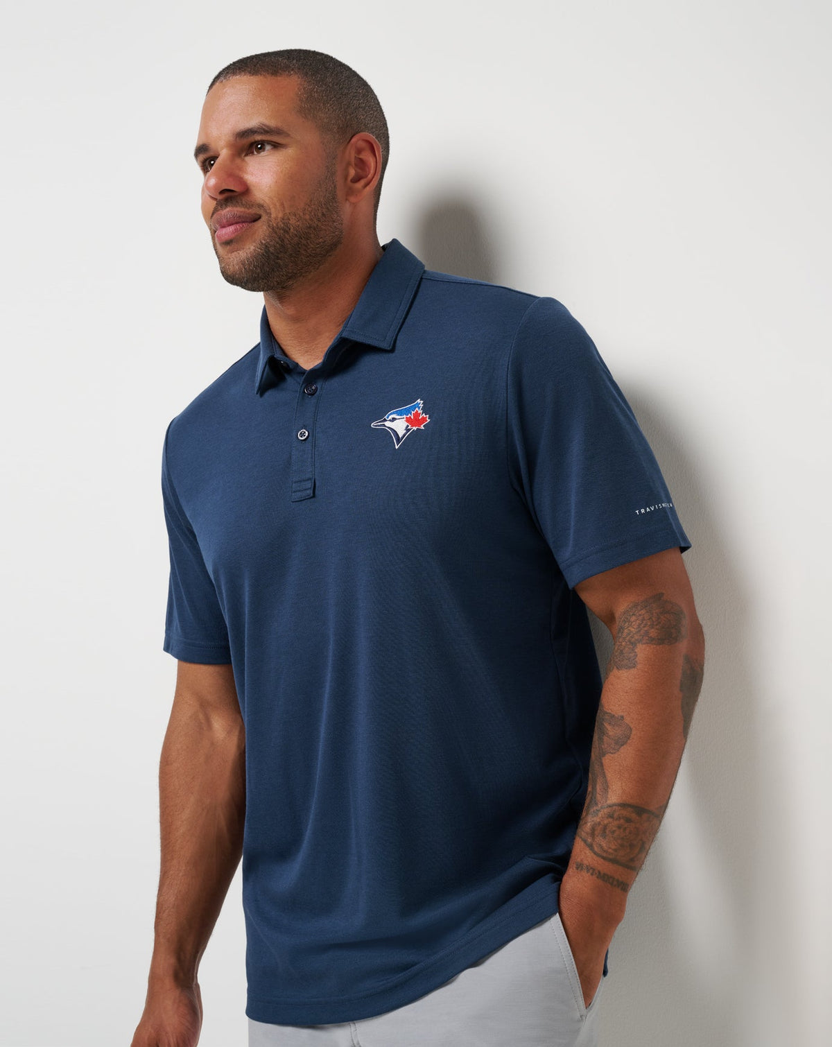 TravisMathew | Toronto Blue Jays Playoff Pitch Polo - Navy