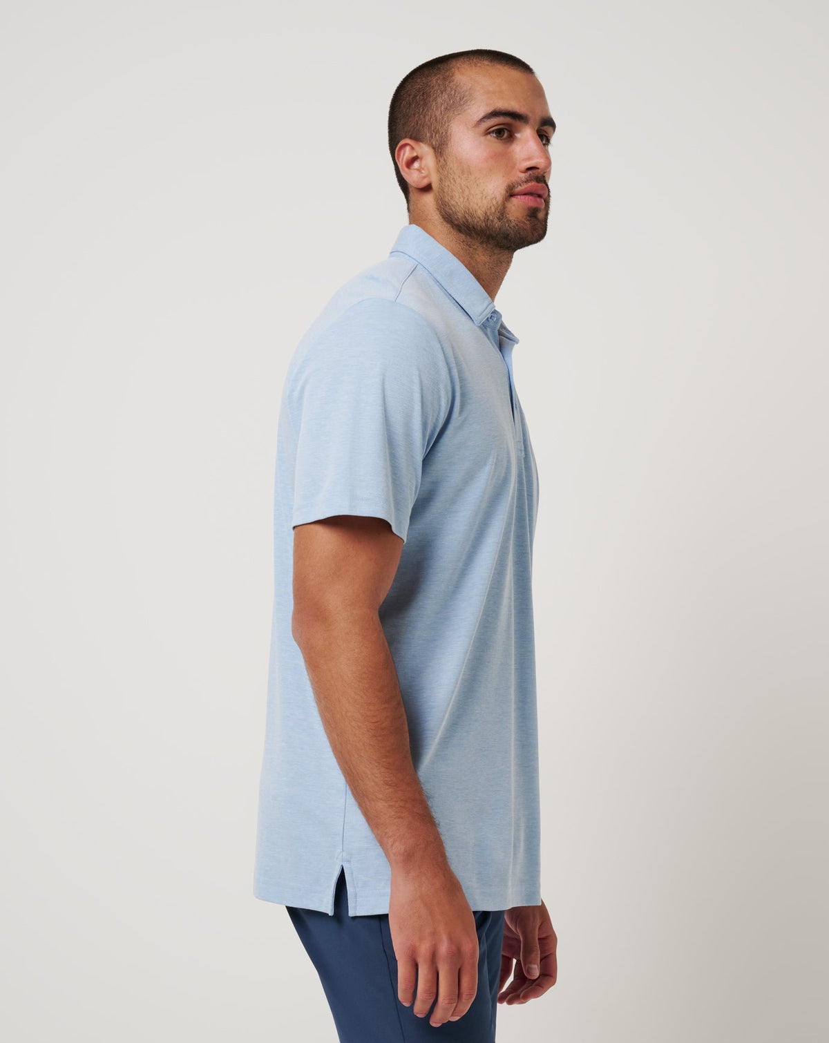 TravisMathew | Philadelphia Phillies Playoff Pitch Polo - Heather Blue