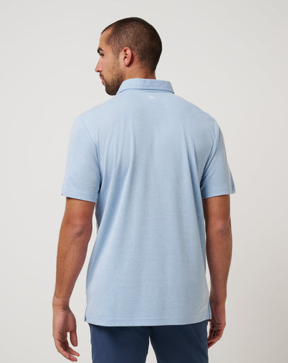 TravisMathew | Philadelphia Phillies Playoff Pitch Polo - Heather Blue