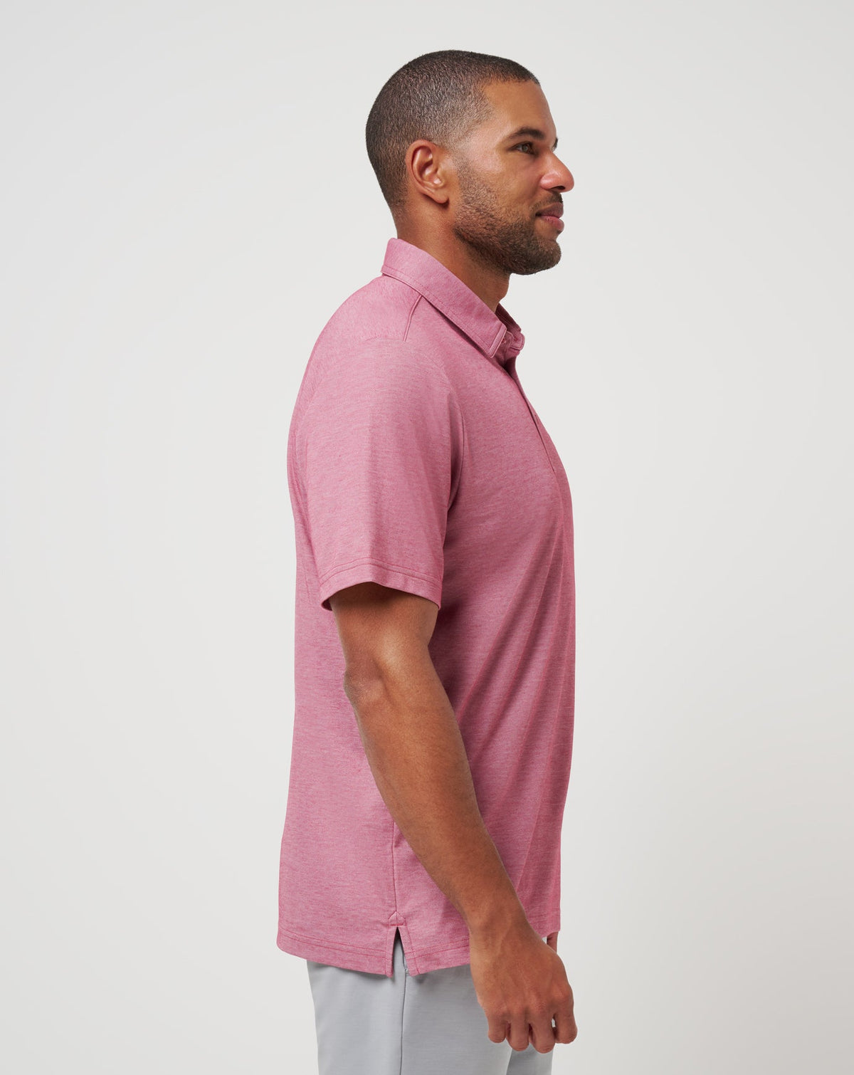 TravisMathew | St Louis Cardinals Playoff Pitch Polo - Heather Red