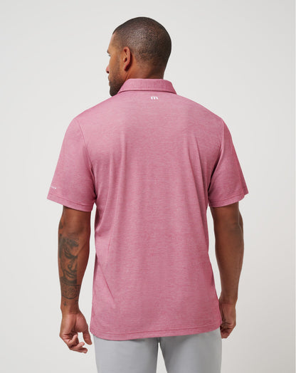 TravisMathew | St Louis Cardinals Playoff Pitch Polo - Heather Red