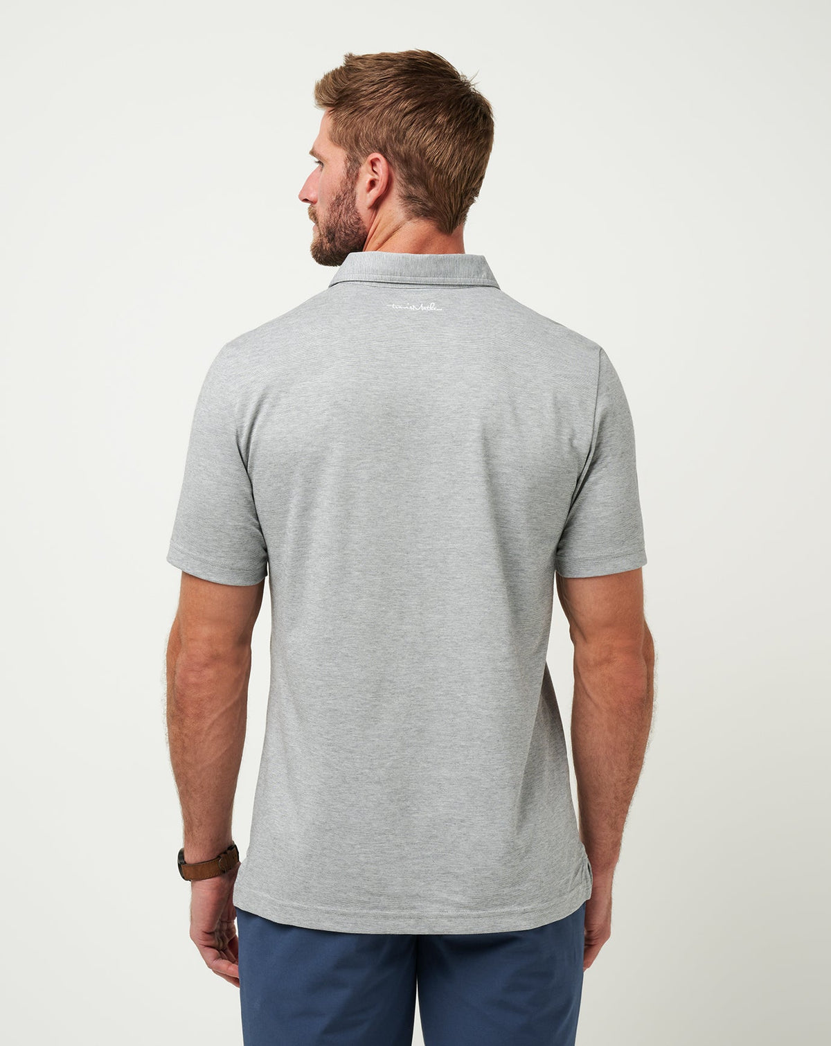 TravisMathew | Los Angeles Dodgers The Zinna Polo - Heather Grey