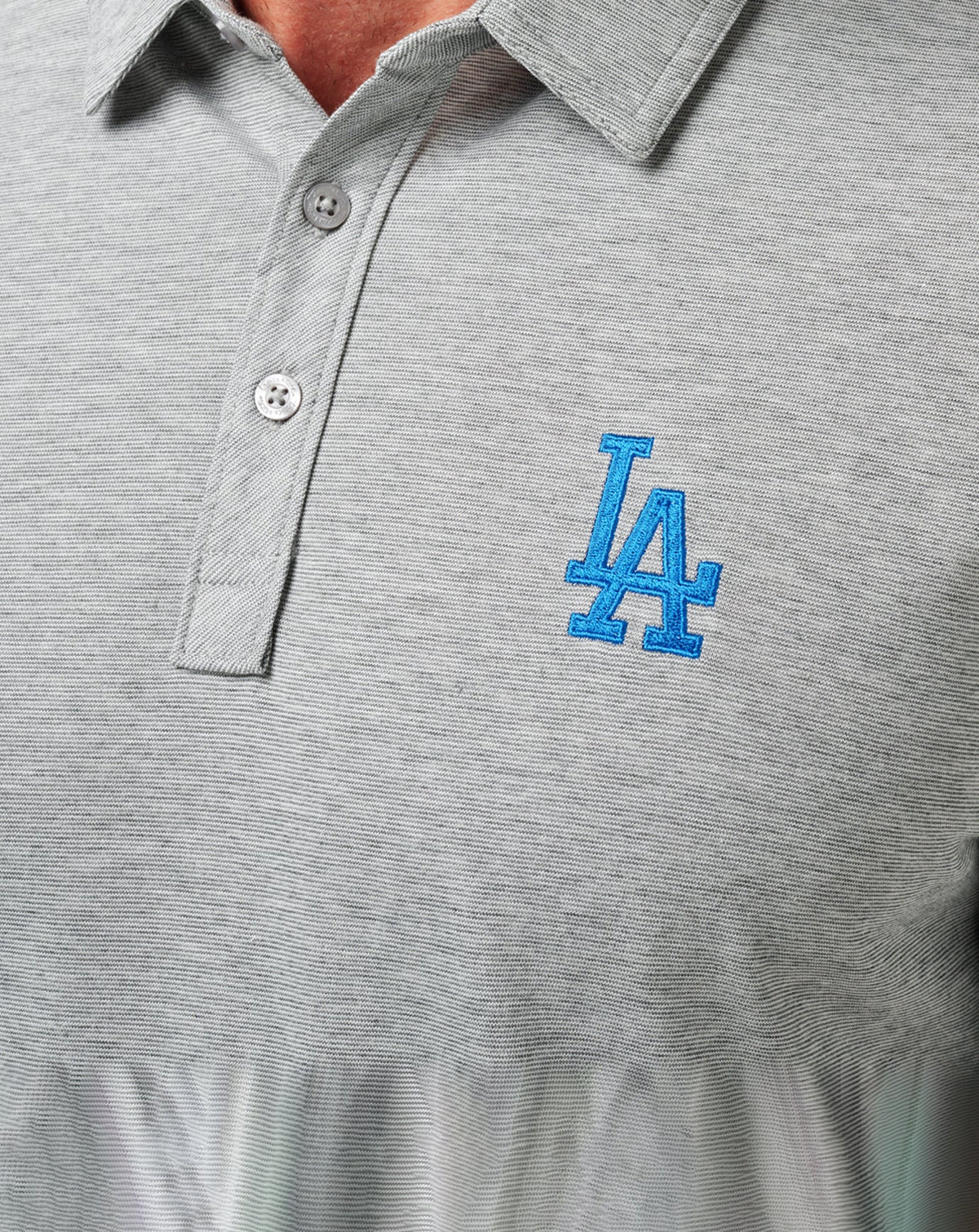 TravisMathew | Los Angeles Dodgers The Zinna Polo - Heather Grey