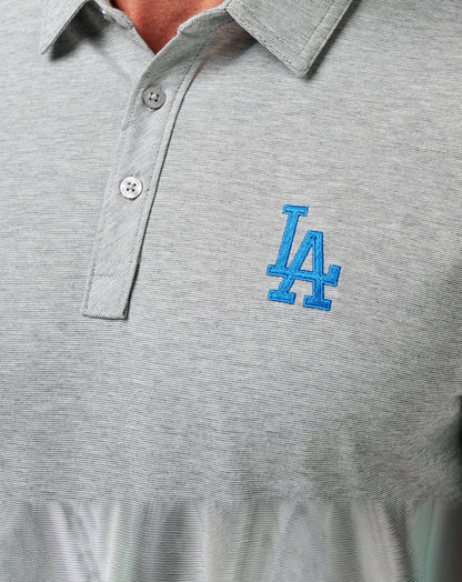 TravisMathew | Los Angeles Dodgers The Zinna Polo - Heather Grey