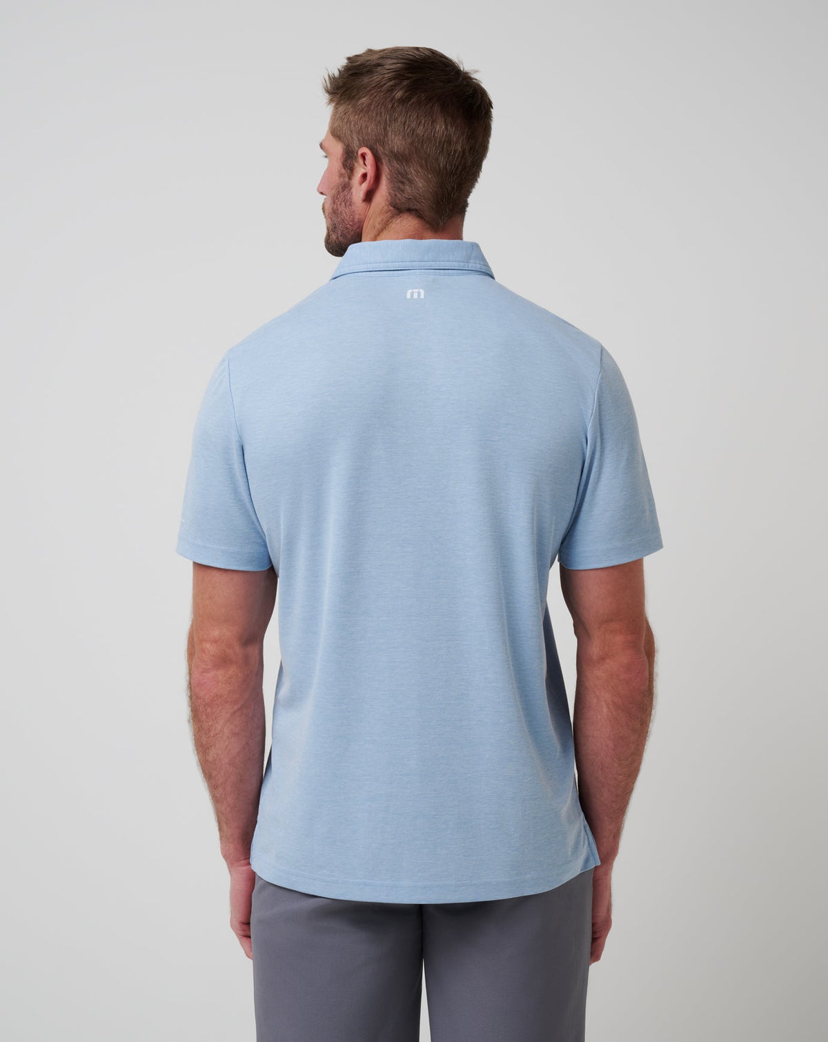 TravisMathew | Chicago Cubs Playoff Pitch Polo - Heather Blue