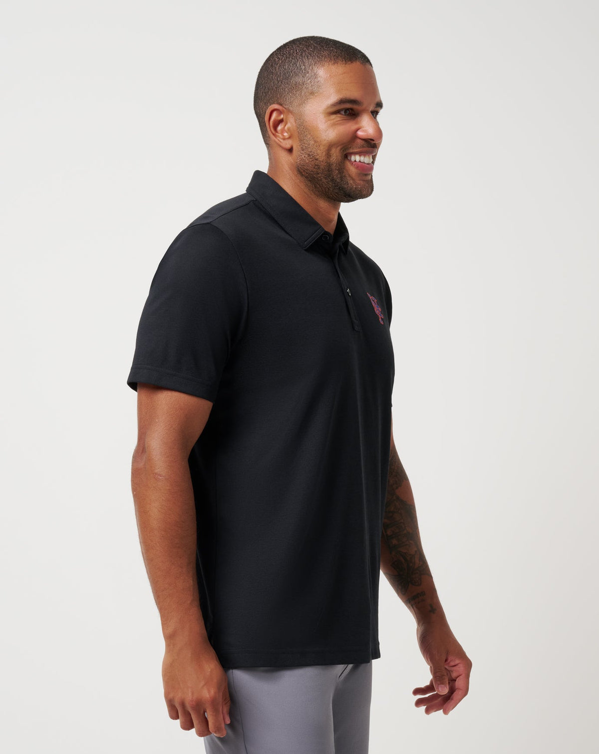 TravisMathew | New York Mets Playoff Pitch Polo - Black