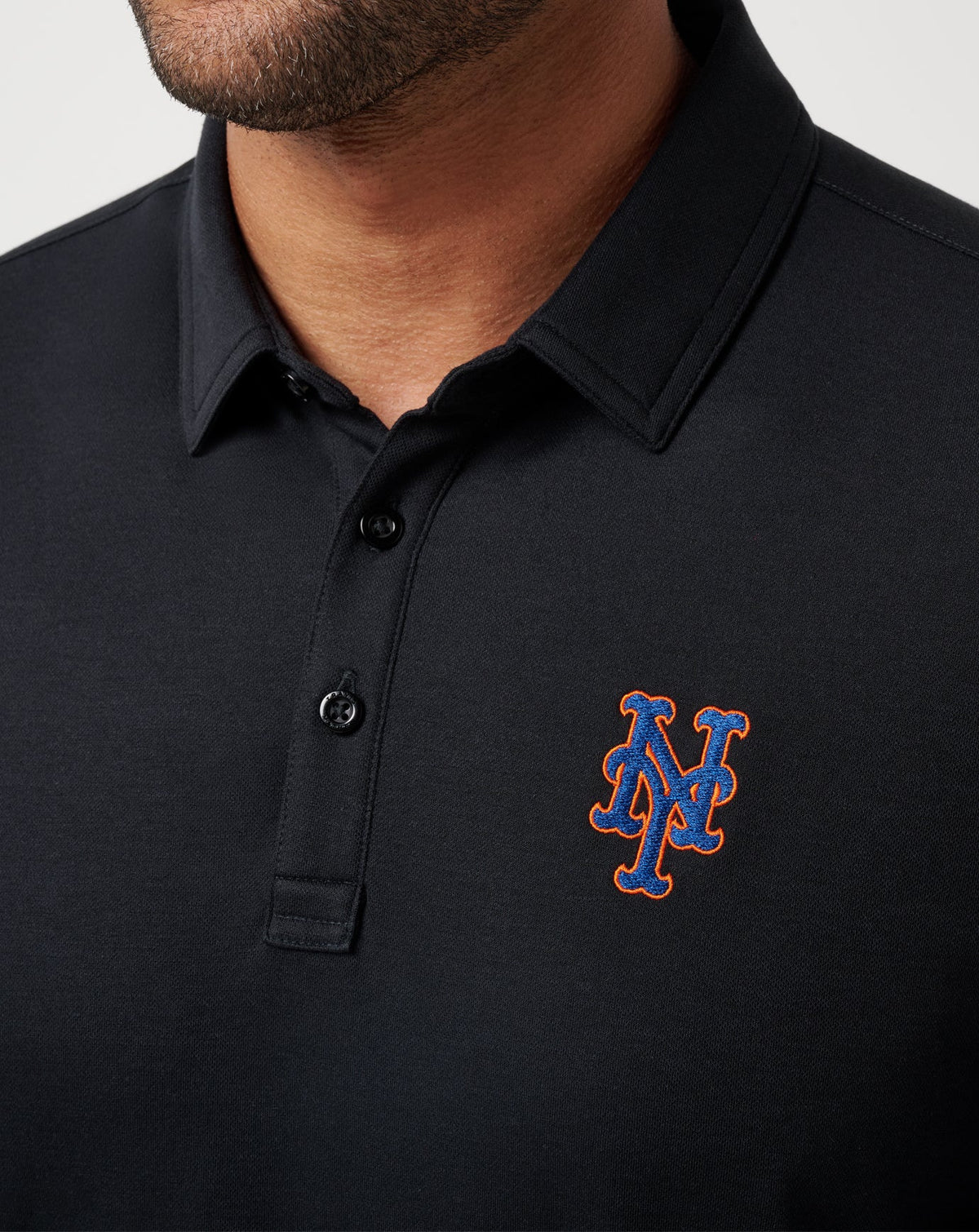 TravisMathew | New York Mets Playoff Pitch Polo - Black