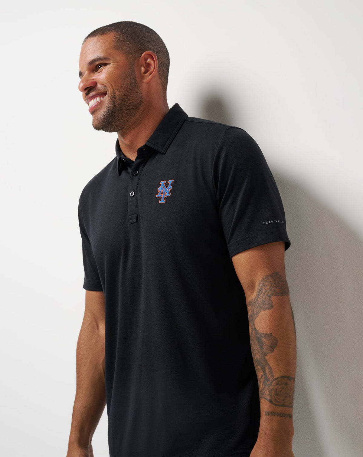 TravisMathew | New York Mets Playoff Pitch Polo - Black